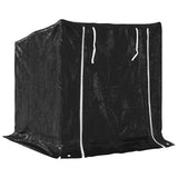Firewood Rack with Rain Cover 101x61x110.5 cm Galvanised Steel 4104937