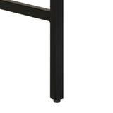 Writing Desk with Shelf Brown 100 x 50 x 75 cm Solid Mango Wood 374086