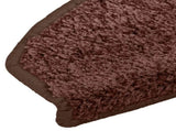 Self-adhesive Stair Mats 15 pcs Brown 80 x 24.5 x 3.5 cm 42038654