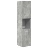 5 Piece Bathroom Furniture Set Concrete Grey Engineered Wood 3324895
