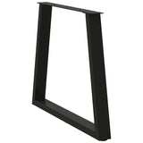 Dining Table Legs V-Shape 3 pcs Black 70x cm Steel 4012584