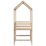 ZNTS Loft Bed with Ladder and Roof without Mattress 90x200 cm 3282144