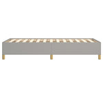 ZNTS Bed Frame without Mattress Light Grey 90x190 cm Single Single Fabric 349863