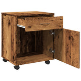 Rolling Cabinet Old Wood 45x38x54 cm Engineered Wood 856654