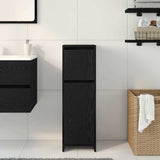 Bathroom Cabinet Black Oak 30 x 30 x 95 cm Engineered Wood 862504