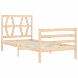 Bed Frame without Mattress Small Single Solid Wood 3194336