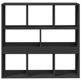 Room Divider Black 100x33x94.5 cm Engineered Wood 3309511