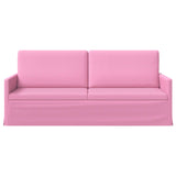 3 Seater Sofa Pink 190 x 81 x 82 cm Fabric 42041117