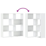Corner Bookcase 4-Tier White 85x85x140 cm Engineered Wood 3307810