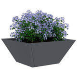 Garden Planter 5 pcs Anthracite 35 x 35 x 15 cm 873801