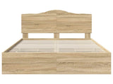 Bed Frame with Drawer Sonoma Oak 120 x 190 cm Engineer Wood 3413438