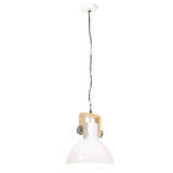 Industrial Hanging Lamp 25 W White Round 30 cm E27 320539
