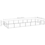 Dog Kennel Silver 21 m Steel 3082139