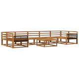 Outdoor Sofa Set 8 pcs Natural Solid Acacia Wood 3382422