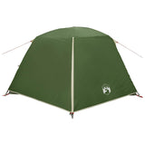 Backpacking Tent Green 4-Person 185T Polyester with PU Coating 42017412
