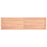 Table Top Light Brown 200x50xcm Treated Solid Wood Live Edge 363982