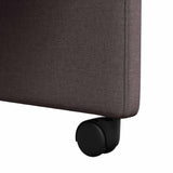 Dining Chairs with Wheels 2 pcs Dark brown 57 x 67 x 95 cm 42017851