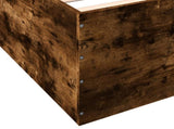 Bed Frame without Mattress Smoked Oak 135x190 cm Double 3280948