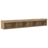 TV Wall Units with LED 5 pcs Artisan Oak Engineered Wood 3402951