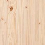 ZNTS Bed Frame without Mattress 120x200 cm Solid Wood Pine 3323263
