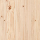 ZNTS Bed Frame without Mattress 120x200 cm Solid Wood Pine 3323263