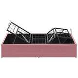 Electric Adjustable Bed Frame Pink 200 x 70 x 33.5 cm Steel 42037270