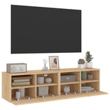 TV Wall Cabinets 2 pcs Sonoma Oak 60x30x30 cm Engineered Wood 836859