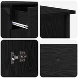 Desk Black Oak 141 x 141 x 75 cm Engineered Wood 882877