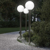Bollard Lights with Sensor&Outlet 3 pcs 120 cm Stainless Steel IP44 4006110