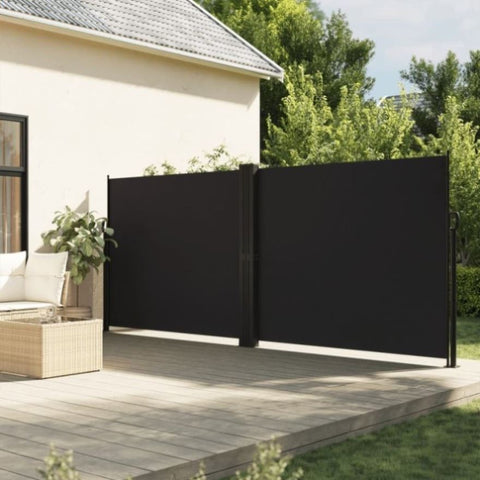 Retractable Side Awning Black 180x1200 cm 4004834