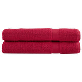 Premium Sauna Towels SOLUND 2 pcs Red 80x200 cm 600 gsm 137410