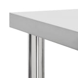 Kitchen Work Table with Wheels 60x30x85 cm Stainless Steel 51631
