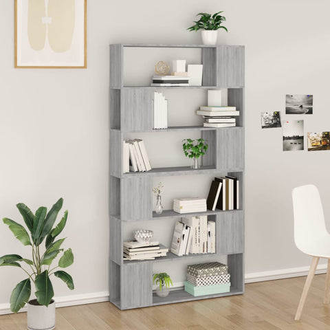 Book Cabinet/Room Divider Grey Sonoma 100x24x188 cm 3187604