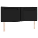 LED Headboard Black 160 cm Faux Leather 42007305