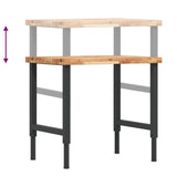 Workbench 80x60x cm Solid Wood Acacia Rectangular 3309692