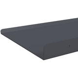 Floating Shelf 4 pcs Anthracite 80 x 18 x 2.5 cm Steel 8004037