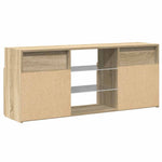 TV Cabinet with LED Lights Sonoma Oak 120x30x50 cm 804304