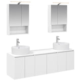 Bathroom Cabinet Set 5 pcs White Engineered Wood 3406439