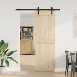 Sliding Door Hardware Kit 152.5 cm Steel Black 4009710