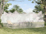 Garden Mosquito Net 156 Mesh White 4 x 4 x 2.5 m Polyester 42033541