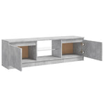 ZNTS TV Cabinet with LED Lights Concrete Grey 120x30x35.5 cm 804287