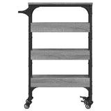 Kitchen Trolley Grey Sonoma 53x20x76 cm Engineered Wood 842354