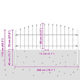 Spike Fence Asten Black 42030085
