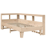 Bookcase Bed without Mattress 75x190cm Solid Wood Pine 3324562