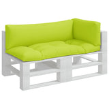 Pallet Cushions 3 pcs Bright Green Fabric 360955