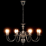 Chandelier Silver 8 x E14 Bulbs 281618
