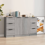 Sideboards 3 pcs Grey Sonoma Engineered Wood 3115842
