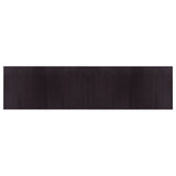 Rug Rectangular Dark Brown 100x400 cm Bamboo 376821