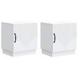 Bedside Table 2 pcs White 43 x 34.5 x 47 cm Engineered Wood 895256