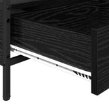 Coffee Table Black oak 100 x 51 x 45 cm Engineered wood 874096